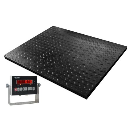 OPTIMA 10000 lb, 2 lb, 4x4' Floor Scale, Legal for Trade, Alloy Steel Base, Bi-Directional RS232, NTEP TitanF™ 10K